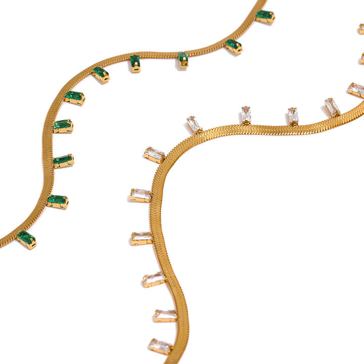 Saanvi Drop Charm Chain Necklace