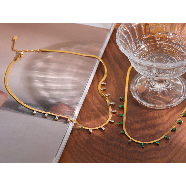 Saanvi Drop Charm Chain Necklace