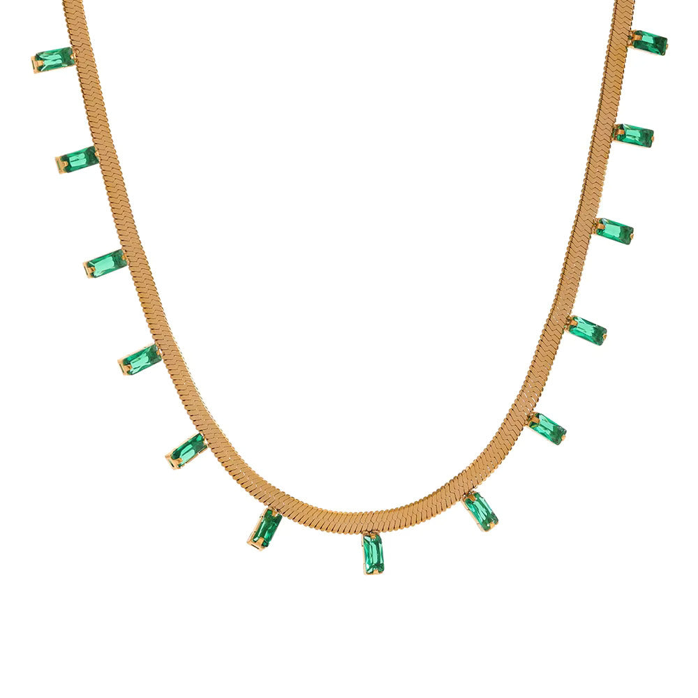 Saanvi Drop Charm Chain Necklace