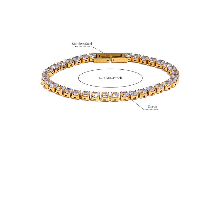 Saanvi Solitaire Link Bracelet