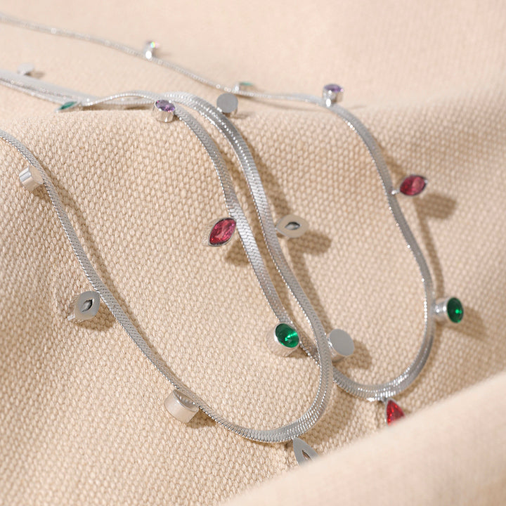 Saira Gemdrop Charm Necklace