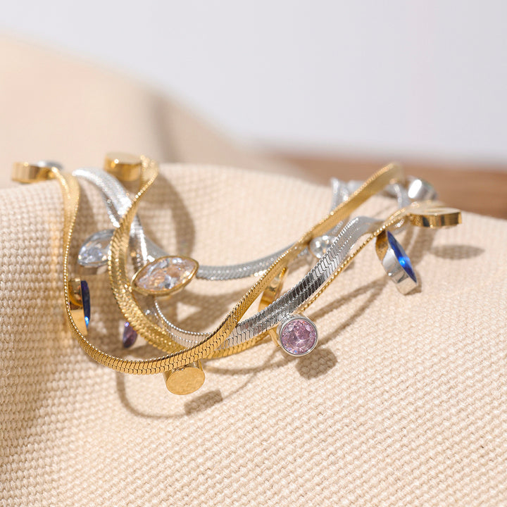 Saira Gemdrop Charm Necklace