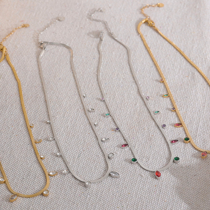 Saira Gemdrop Charm Necklace