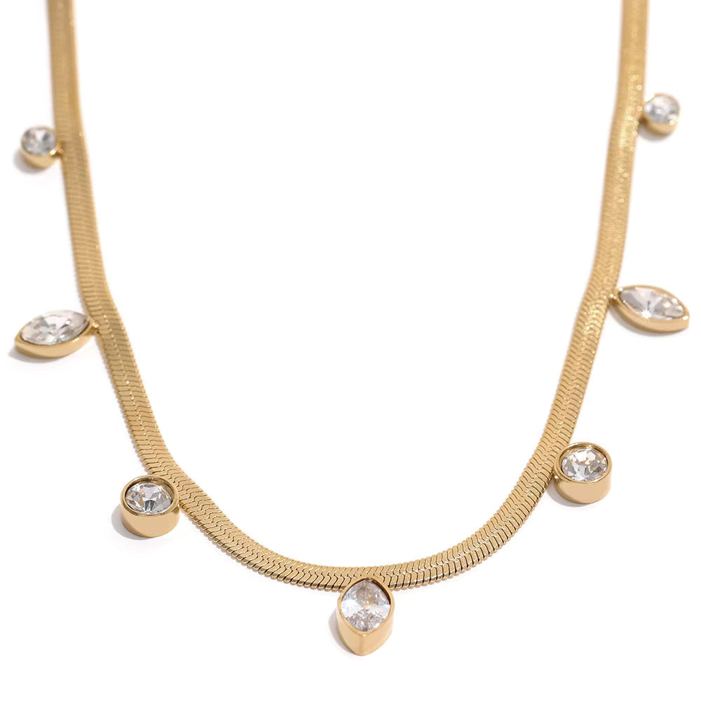Saira Gemdrop Charm Necklace