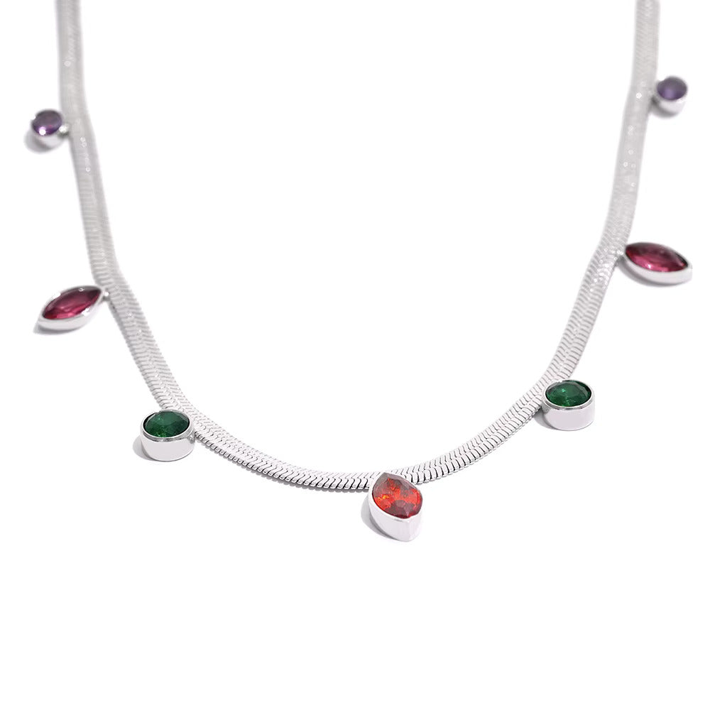 Saira Gemdrop Charm Necklace