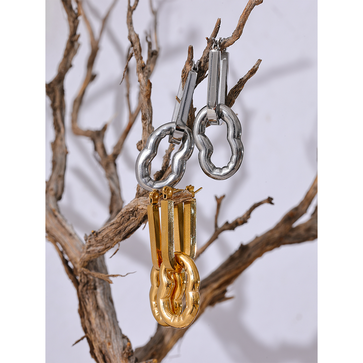 Sana Sculpted Link Earrings