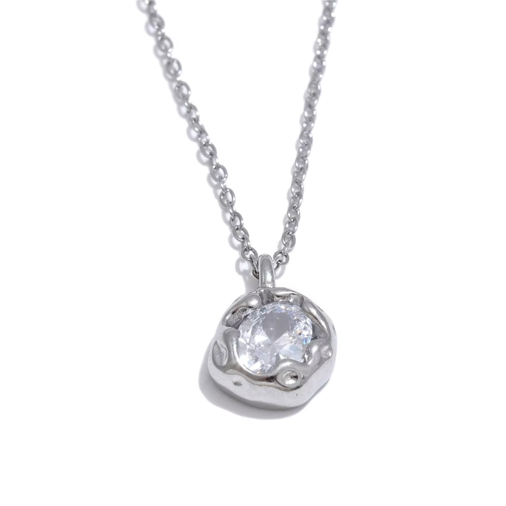 Siya Molten Gem Pendant Necklace