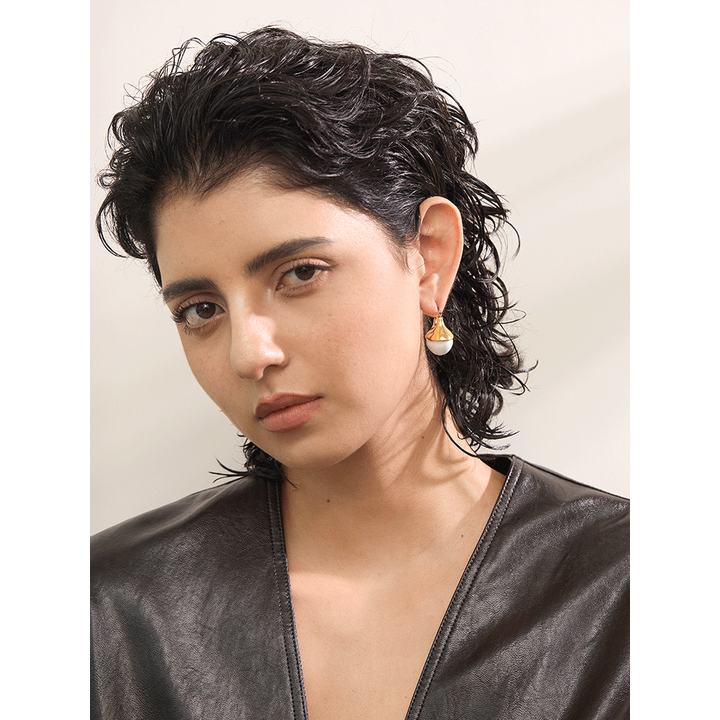 Sohana Shell Dome Earrings