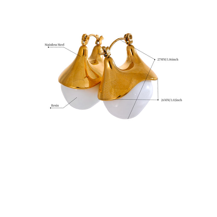 Sohana Shell Dome Earrings