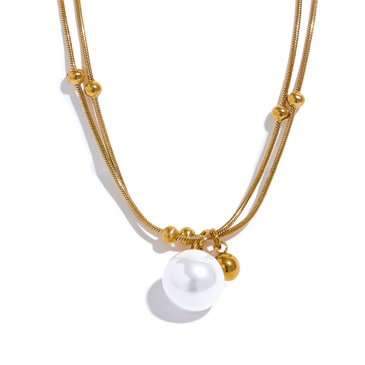 Sona Orb Pearl Necklace