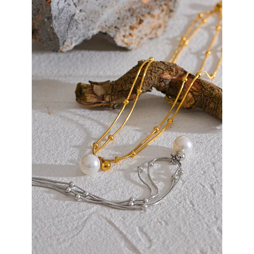 Sona Orb Pearl Necklace