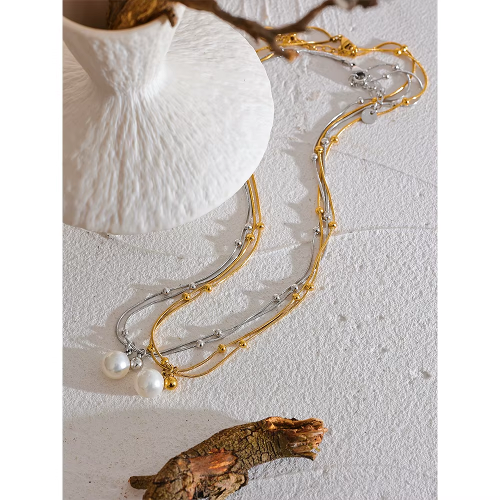 Sona Orb Pearl Necklace