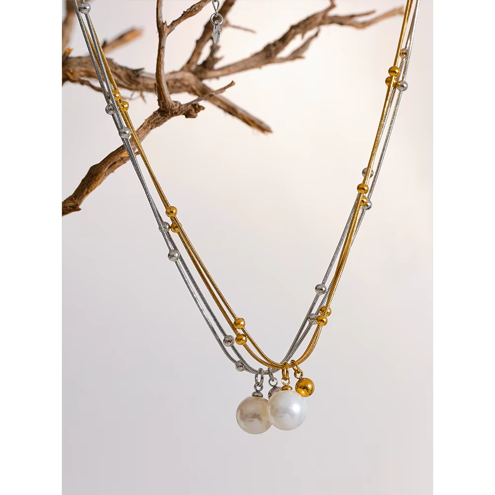 Sona Orb Pearl Necklace