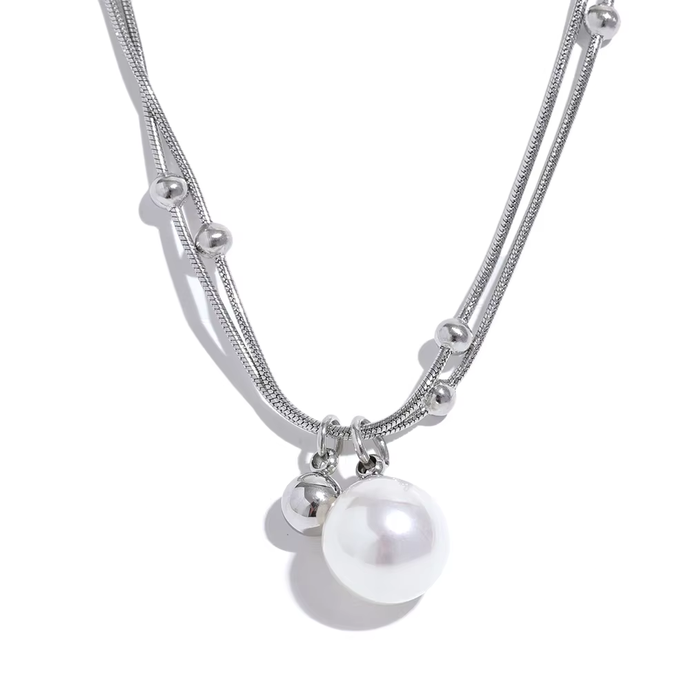 Sona Orb Pearl Necklace