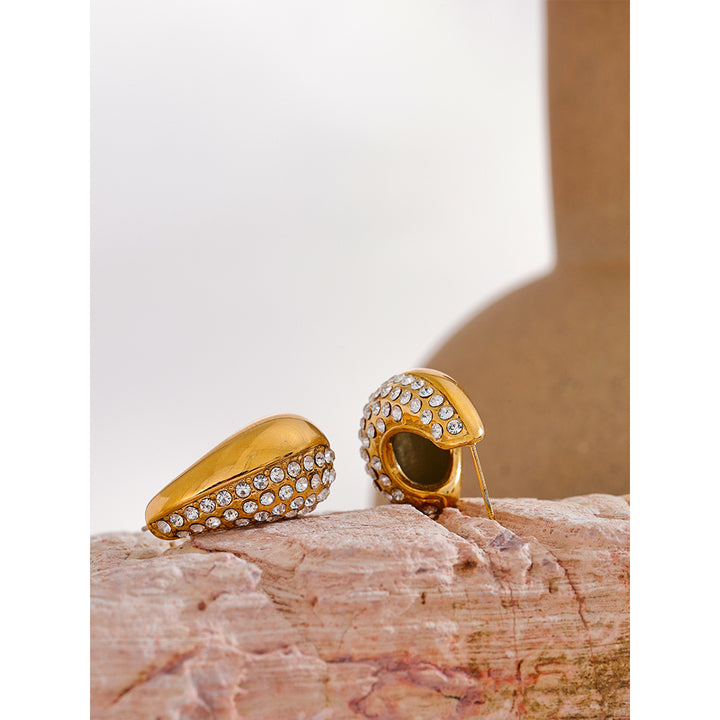 Soraya Crystal Curve Studs