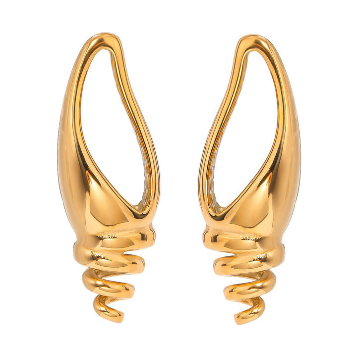 Spiral Goldfire Earrings