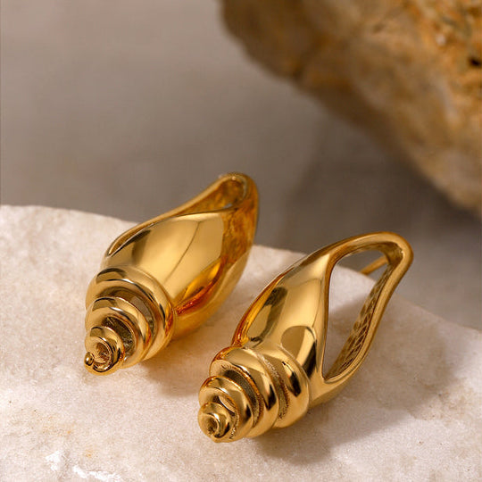 Spiral Goldfire Earrings