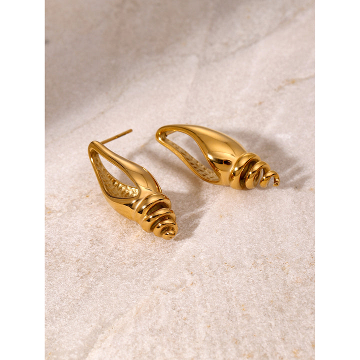 Spiral Goldfire Earrings