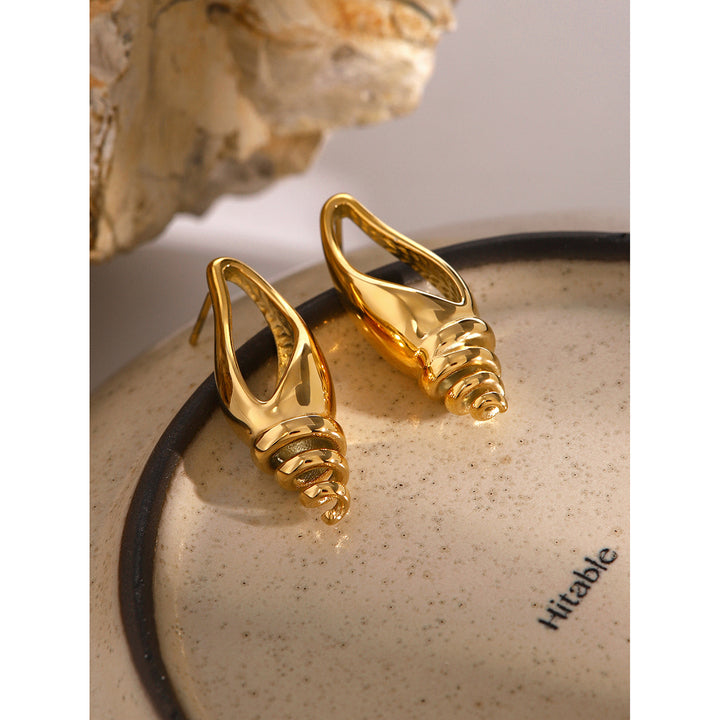 Spiral Goldfire Earrings