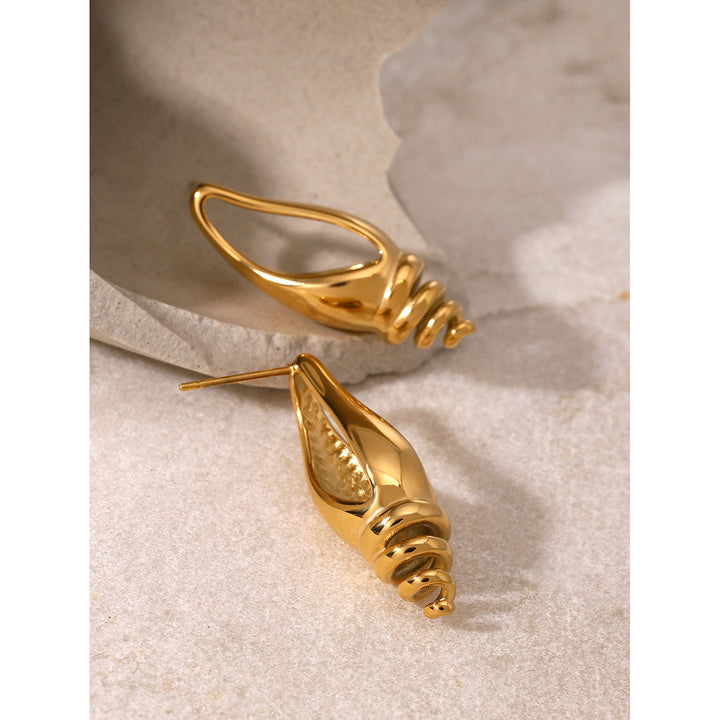 Spiral Goldfire Earrings