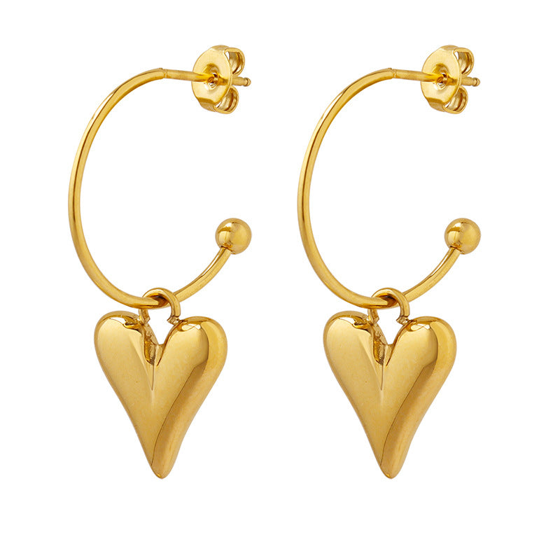 Suhana Heart Loop Hoops
