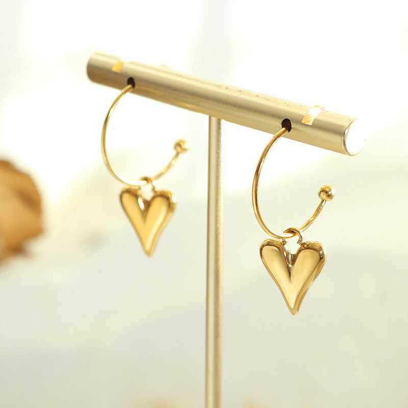 Suhana Heart Loop Hoops