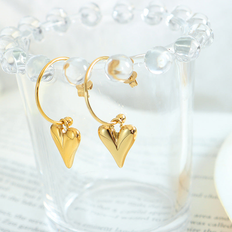 Suhana Heart Loop Hoops