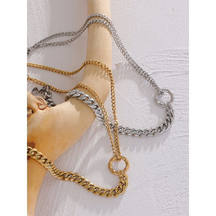 Tanvi Textured Link Necklace