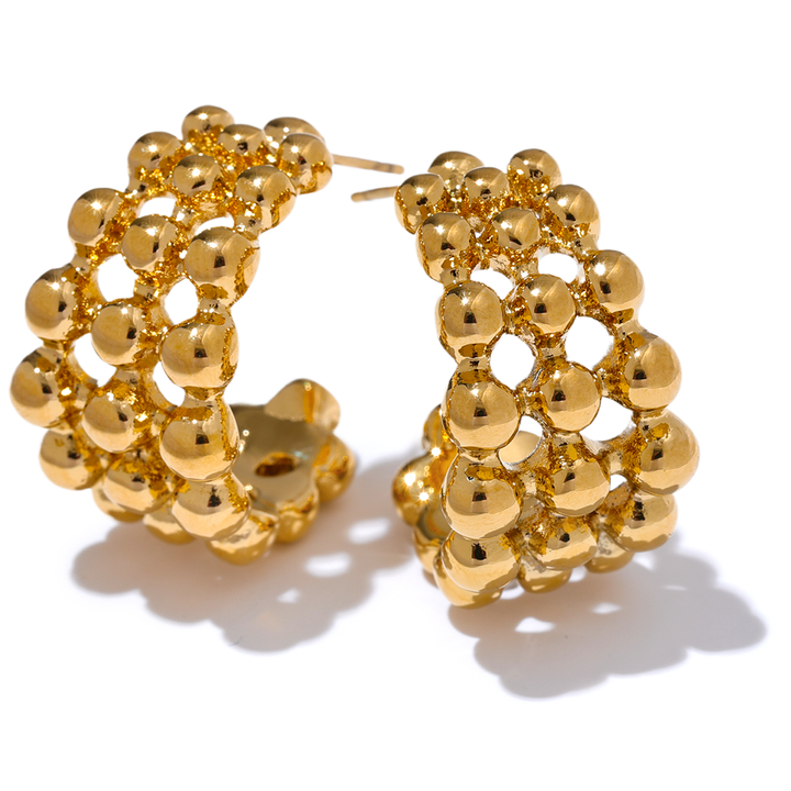 Tara Bubble Mesh Hoops