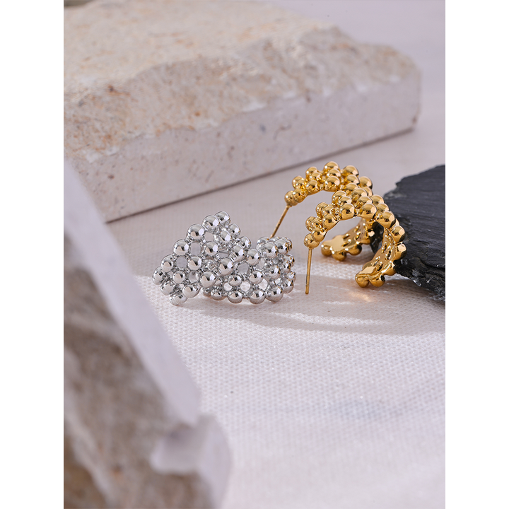 Tara Bubble Mesh Hoops