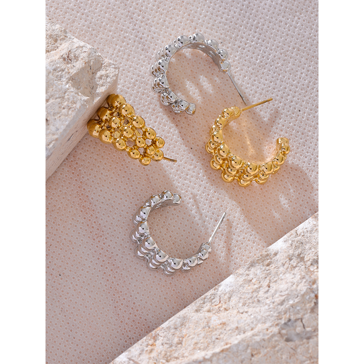 Tara Bubble Mesh Hoops