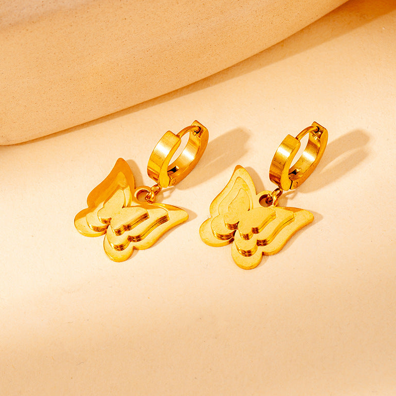 Tara Double Butterfly Drops