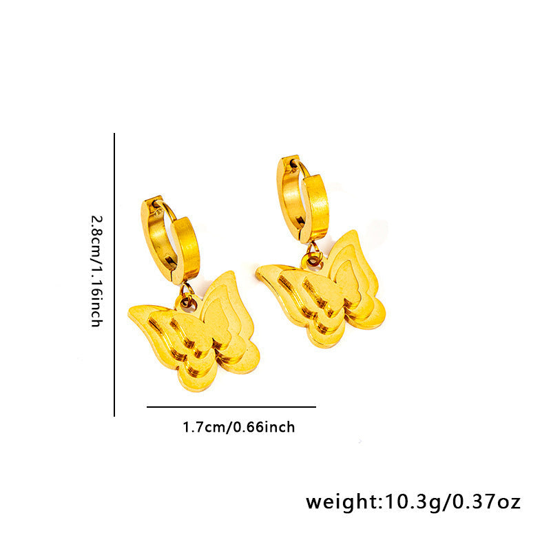 Tara Double Butterfly Drops