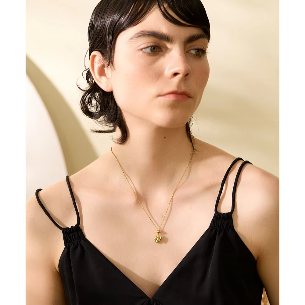 Tara Twin Heart Drop Necklace