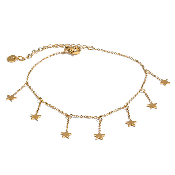 Tara Gold Star Charm Bracelet