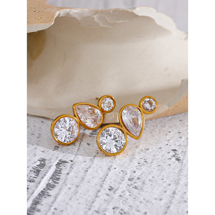 Zia Crystal Cascade Stud