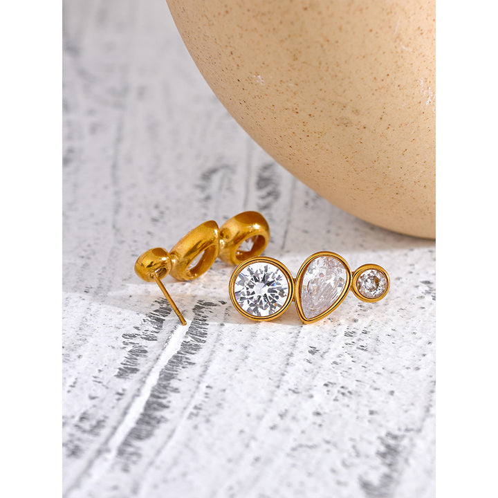 Zia Crystal Cascade Stud