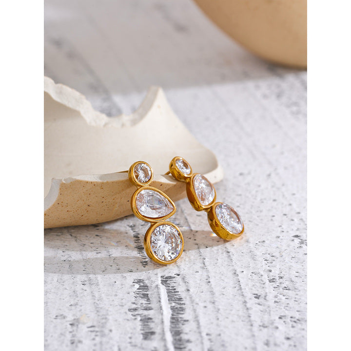 Zia Crystal Cascade Stud