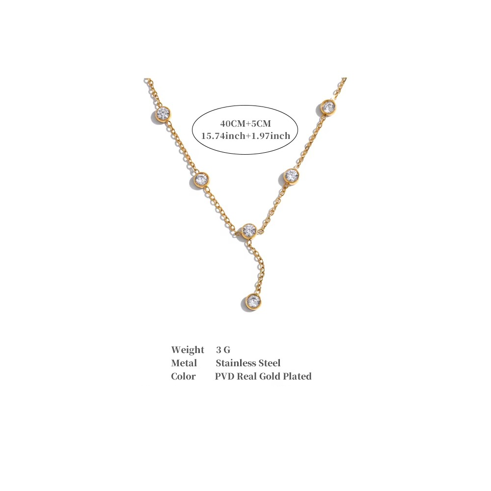 Tara Crystal Station Necklace