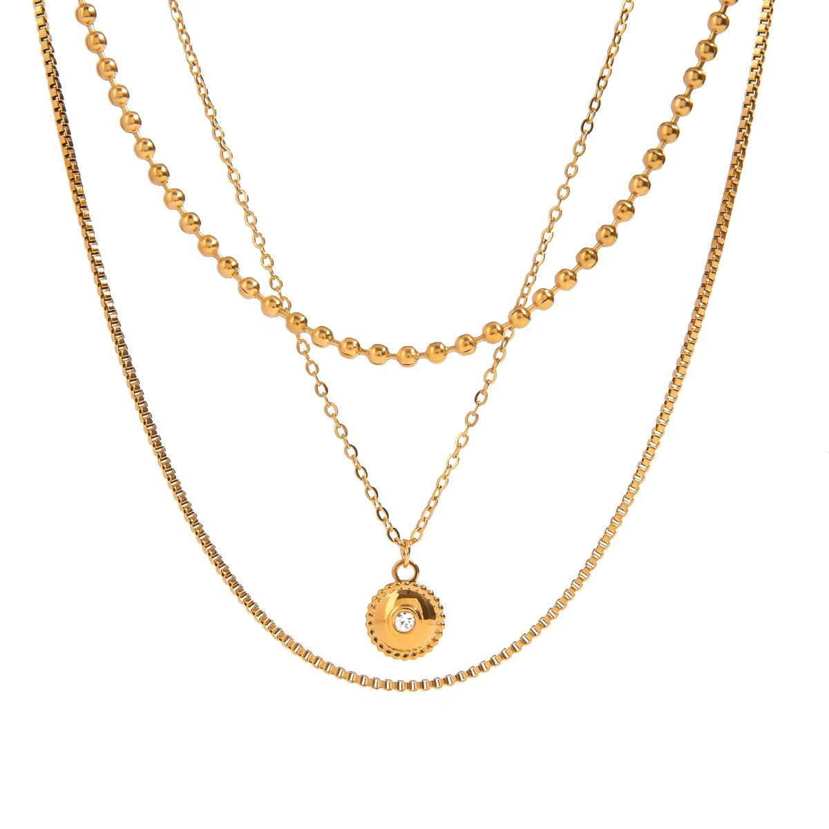 Tara Orbit Layered Pendant Necklace
