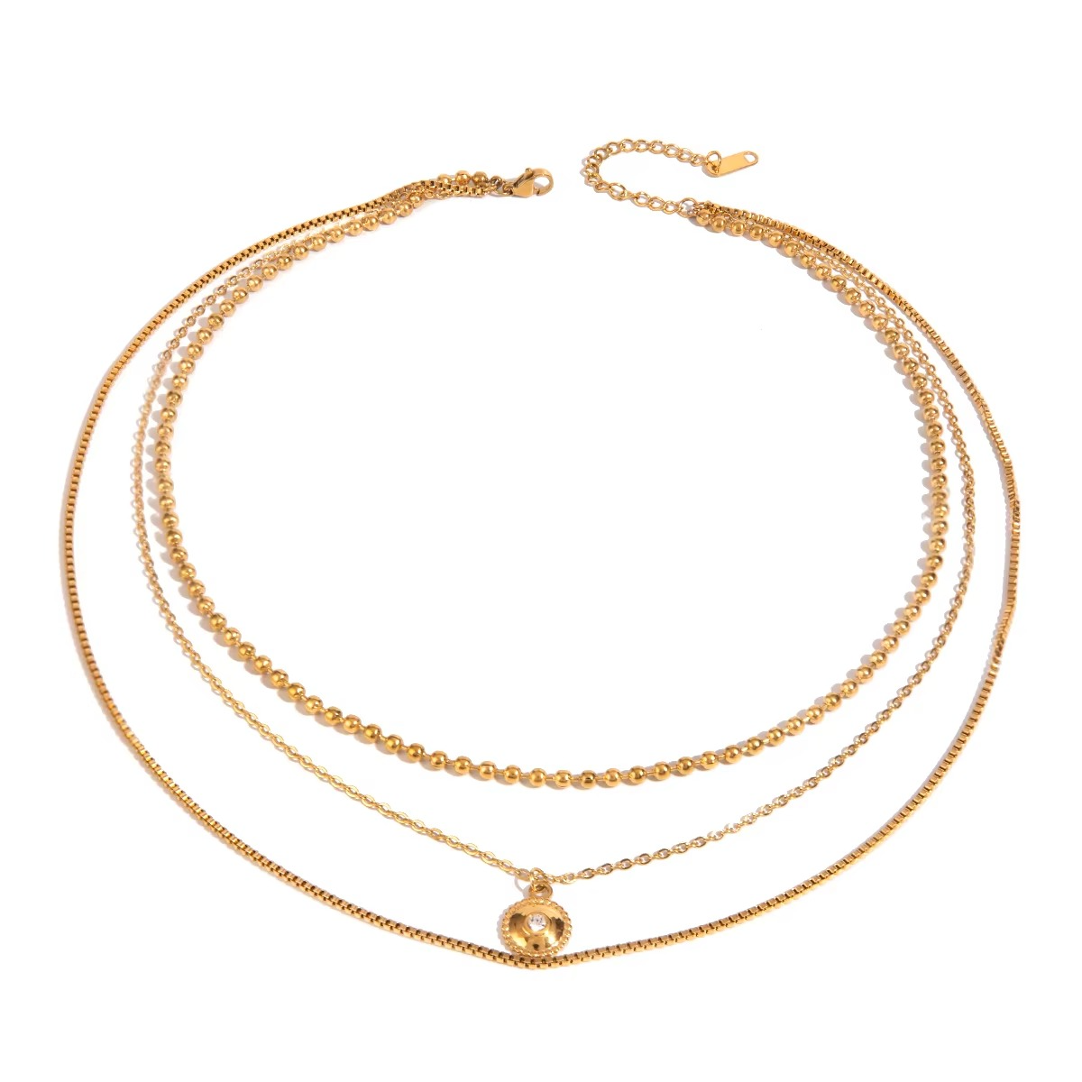 Tara Orbit Layered Pendant Necklace