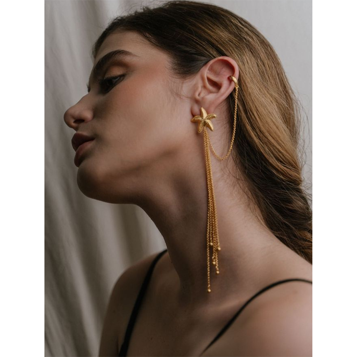 Tara Star Chain Earring