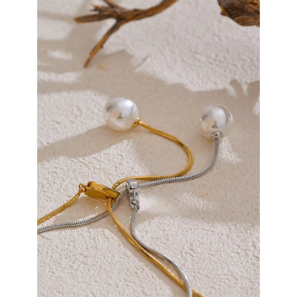 Raina Pearl Slider Necklace