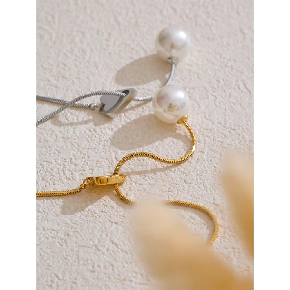 Raina Pearl Slider Necklace