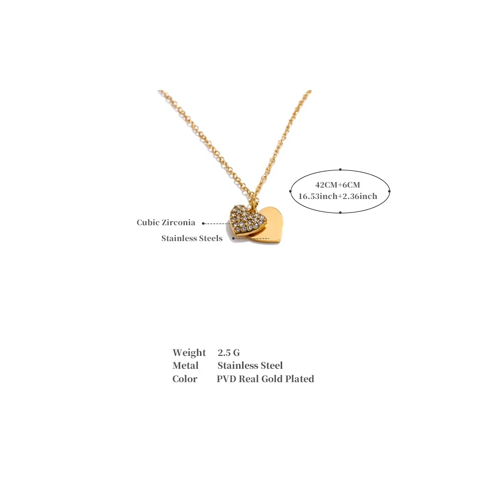Vanya Heart Stone Pendant
