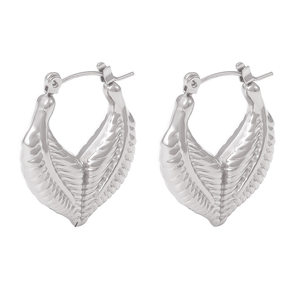 Vanya Leaf Hoops