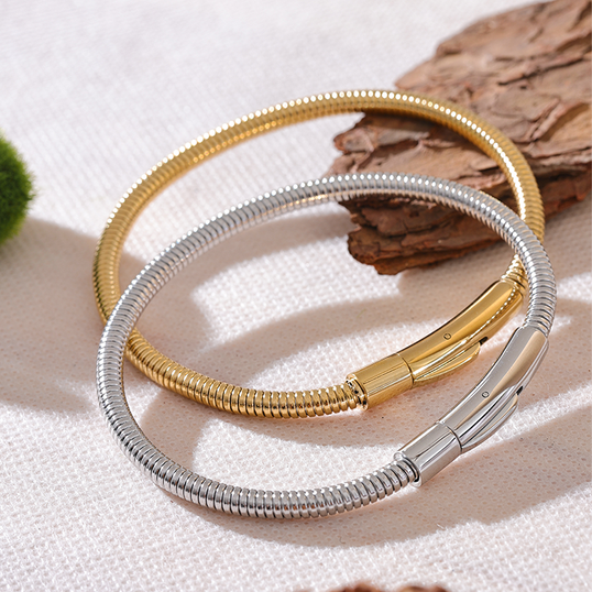 Zahara Gold Coil Bracelet
