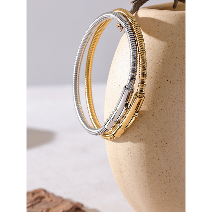 Zahara Gold Coil Bracelet
