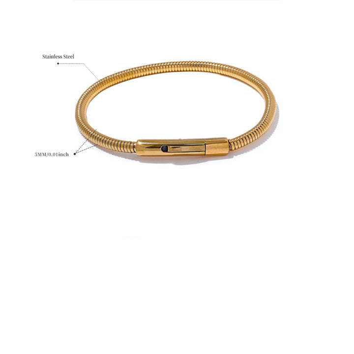 Zahara Gold Coil Bracelet