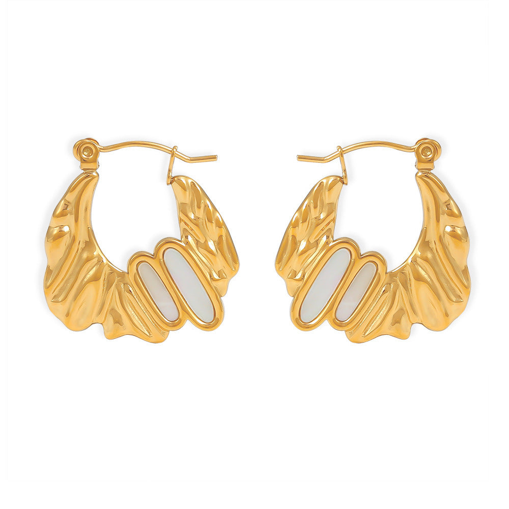 Zehra Petal Curve Earring